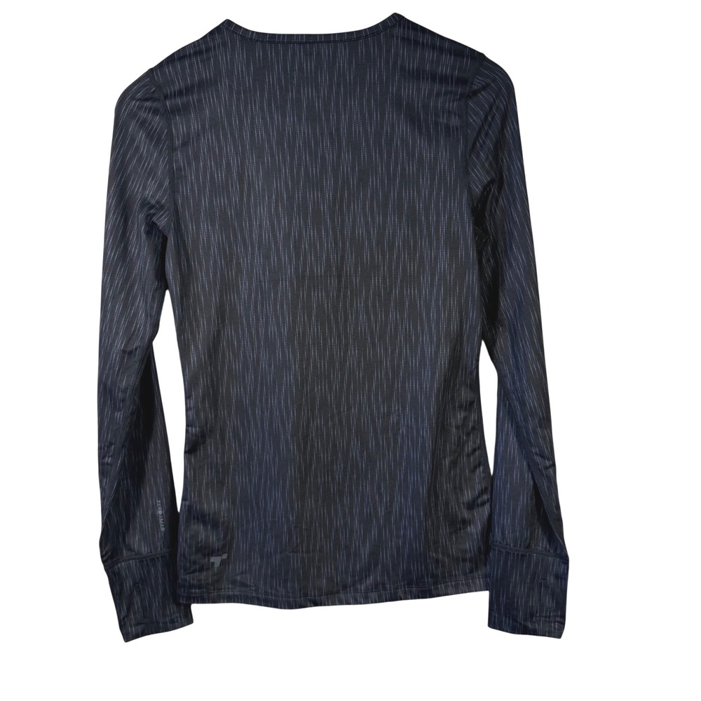 Terramar Climasense 2.0 Womens Black Striped Base Layer Top Thumbholes M - Picture 7 of 11